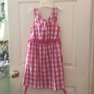 cute plaid pink dress